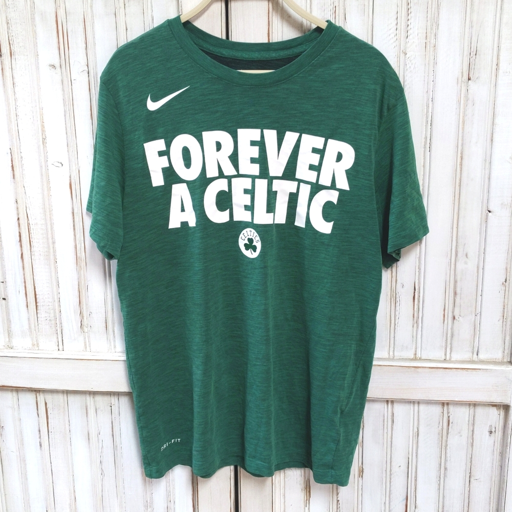 Nike, Boston Celtics t-shirt. Medium and shot glass
